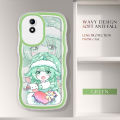 For Vivo Y02 Y02A Y02T Back Cover Fashion Soft Wavy Phone Case Cartoon Girl Shockproof Silicone Cover. 