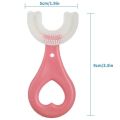 U-Shaped Toothbrush Kids Toddler Toothbrush With Food Grade Soft Silicone Brush Head, Manual Whole Mouth Toothbrush for Kids, 360° Oral Teeth Cleaning Design Brush For Age 2-6. 