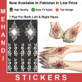 Mehandi Stickers | Henna Sticker | Henna Stencils | Henna Tatoo Best Price in pakistan. 