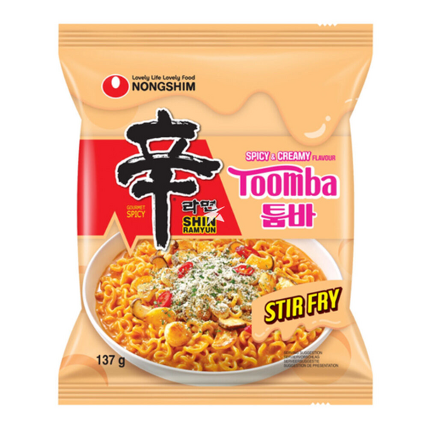 Nongshim Toomba Spicy + Creamy Ramyun – Korean Instant Noodle Soup with ...