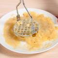 Potato Masher For Smooth Mashed Potatoes Steel Press Crusher Black Handle with Hanging Hole. 