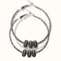 Silver earring design. 
