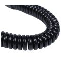 Lobster Clasp Black Spring Stretchy Coil Cord Strap Keychain Key Chain Rope. 