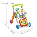 Huanger Children Music Walker Baby Learn About Walk Stand Trolley Toys For Baby Girl and Boy 100% Imported Made. 
