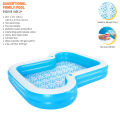 10 Ft Bestway Sunsational Family Swimming Pool For Kids & Family 120 Inch Inflatable Mosaic Floor Large Kids & Family Swimming Pool Summer Season Pools Party With Inflatable Vinyl Deep Swimming Pool with 18 Inch depth 9 foot width & 10 ft length 54321. 