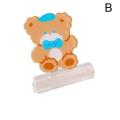 Cute Bear Flower Cartoon Kawaii Acrylic Bookmark Student Chain Metal Clip Page Pendant Office Giftbook Learn Stati E7v1. 