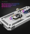 Lereach For Motorola Moto G7 Power Mobile Phone Case TPU Hard Ring Car Ring Bracket Shockproof Back Cover. 