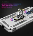 Lereach For Motorola Moto G7 Power Mobile Phone Case TPU Hard Ring Car Ring Bracket Shockproof Back Cover. 