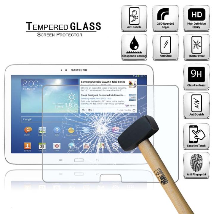 Tablet Tempered Glass Screen Protector Cover For Samsung Galaxy Tab 3 10.1 p5200 GT-P5210 Full Coverage Explosion-Proof Screen