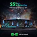 Keyboards -  PC232 Gaming Keyboard 112 Keys Wired Membrane Keyboard RGB Light Backlit Anti-Ghosting English Keyboard For Laptop PC (English Keyboard). 