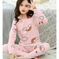 Kids Pink Printed Night Dress - Jersey - 1 to 10 years old Boys And Girls Suits. 