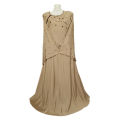 latest style new design long maxi abaya with bell sleeves. 
