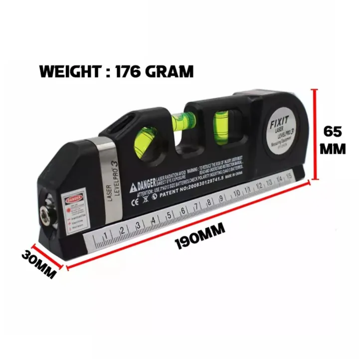 Fixit%20Laser%20Level%20Pro%203%204in1%20Multi-Purpose%20Measuring%20Tool%20With%208%20Feet%20Tape%20-%20Image%203