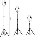 RGB LED Ring Light MJ26, MJ33, MJ36, MJ45 LED Soft Multi Colors Ring Light With Tripod Stand Phone Clip Colorful Photography Lighting. 