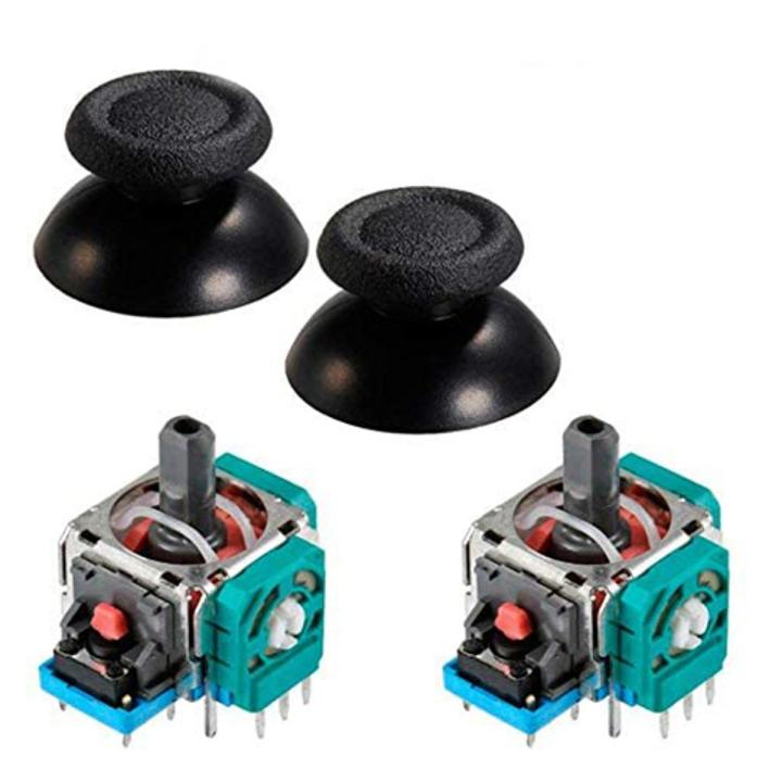 2-Pair PS4 Controller Replacement 3D Analog Stick Thumbsticks Thumb Stick Cap Joystick for Playstation 4