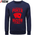 REM new brand men's sweatshirts cool Poker Hoodies Hipster Hip Hop long sleeve men's plus size Hoodies, sweatshirts. 