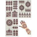 Henna stickers , Temporary Arabic design Henna Tattoo for both hands, Henna Tattoo. 