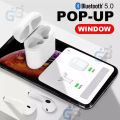 i12 tws Wireless Twins Bluetooth Earbuds Original I12 Airpods_ Original Universal Headset. Bluetooth V5.0 Earphone Touch Sensor True Stereo 10m Transmission Built in Mic Earbuds with Charging Case TWS Sport Headset for all Bluetooth devices-White. 