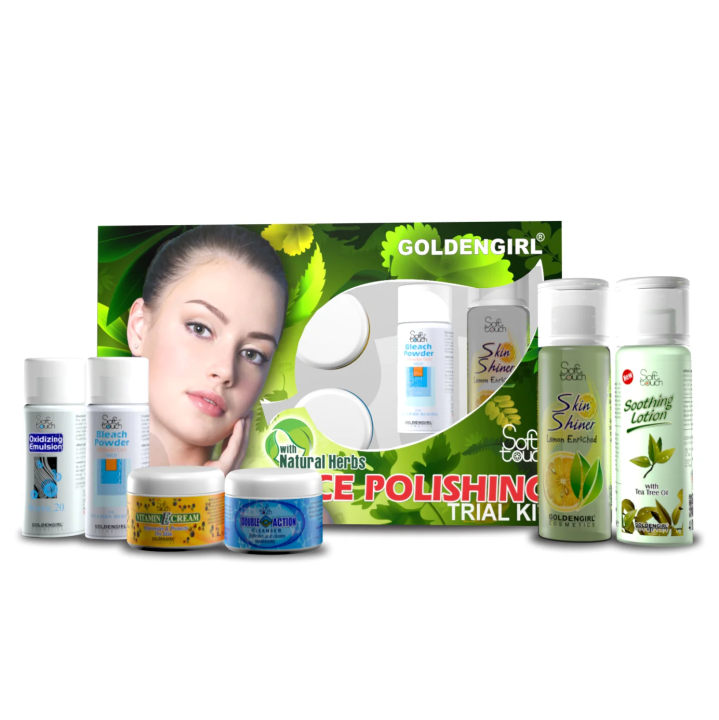 Soft Touch Face Polishing Trial Kit | Complete face polishing trial kit for glowing skin. | 7 Items