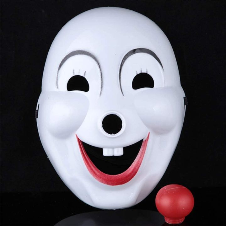 Clown%20Mask%20Horror%20Mask%20Magic%20Show%20Mask%20Joker%20Mask%20With%20Red%20Nose%20-%20Image%203