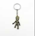 Disney Marvel Metal Groot Keychain Boy Girl Guardians of The Galaxy Groot Keychain Backpack Pendant Tree Cartoon Figure Toy Gift .  keychain for boys - keychain for kids - keychain for girls - keychain for bag. 