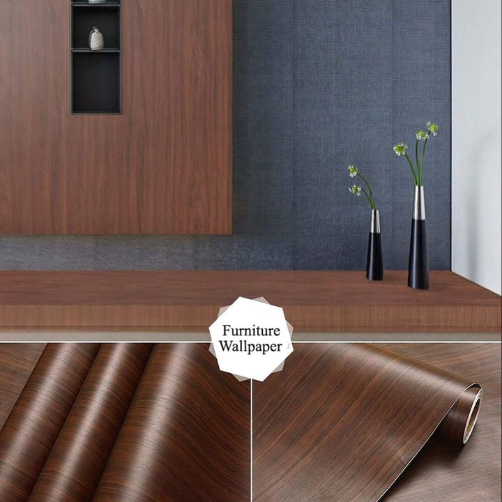 Imported Quality Self Adhesive Wooden Texture Sheet for Wall Decor Kitchen Wardrobe Cabinet Door - PVC Vinyl Wallpaper (60×200cm)