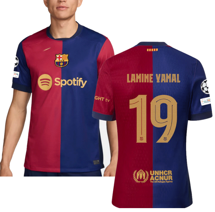 Barca FC barcelona Home Lamine Yamal Football Jersey TShirt 2024 2025