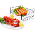 Air Fryer Double Layer Rack, Multi-Purpose Air Fryer Rack, Metal Holder Air Fryer (7Inch,4Pins). 