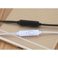 High Quality Wired Headphones Stereo In-Ear 3.5mm with Mic Wired Headphones for Smartphone. 