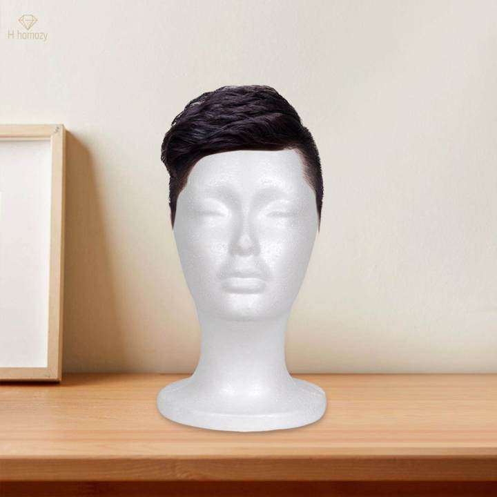 Female Foam Head Display Head Easy to Carry Foam Mannequin Head Display Manikin Foam B