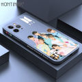 Hontinga for iPhone 11 Pro Back Cover Fashion Cool BTS Side Design Case Square Edge Liquid Silicone Phone Cases. 