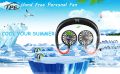 Hanging Neck Fan for Kitchen  Folding Handheld Fan Wearable Portable Neckband Mini Fan USB Chargeable. 