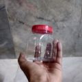 1 Piece Small Packaging Transparent Jar Plastic Container with Lid 100ml. 