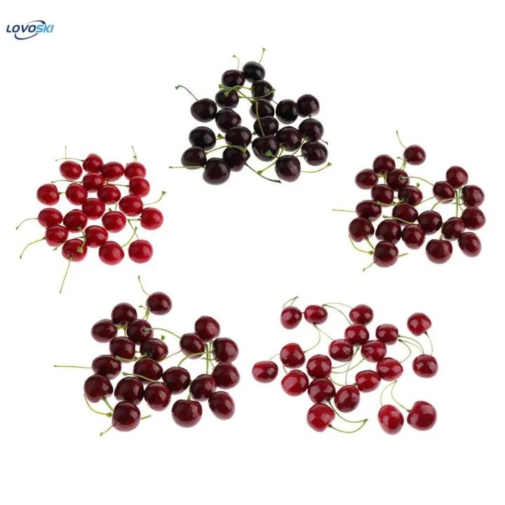 Simulation%20Fruit%20Cherry%20Artificial%20Fruit%20Cherries%20Hand%20Made%20Fruit%20Decorations%2020%20-%20Image%204
