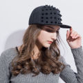 Unisex Punk Hedgehog Hat Personality Jazz Snapback Spike Studded Rivet Spiky Baseball Cap for Hip Hop Rock Dance Bons Dad hats. 
