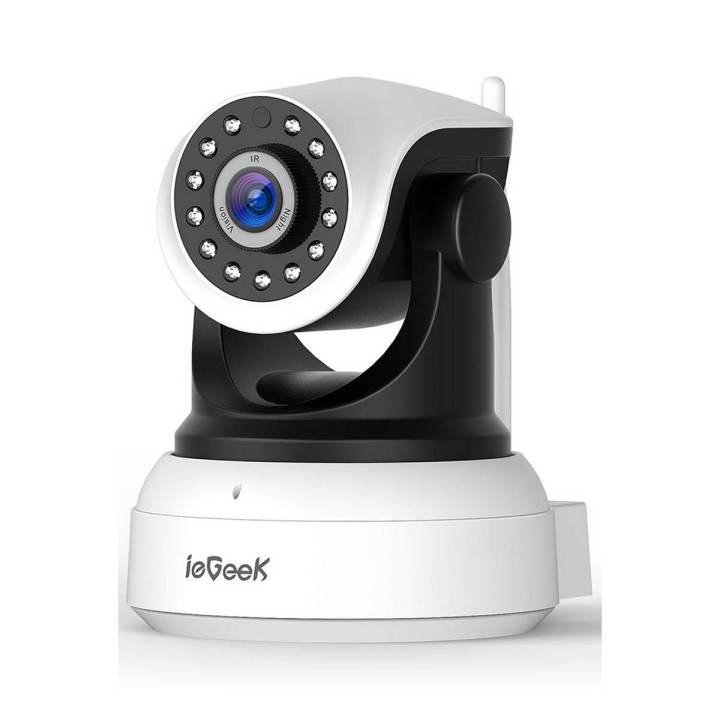 ieGeek Updated Version IP Camera, 720P HD WiFi IP Cam Surveillance Security System Video Recording Sonic Recognition P2P Pan Tilt Remote Motion Detect Alert With Two-Way Audio Support 64GB Micro SD