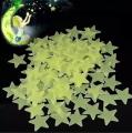Multicolored Luminous wall Stickers -- 3D Star Stickers For Rooms Decoration - Best for Kids Rooms - Multicolored 100 pieces. 