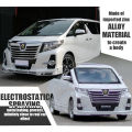 1/32 for Toyota Alphard Alloy Car LED Music Pull Back Desk Decor Model Kids Toy. 