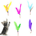 Pet Cat Playing Stick Feather Bell Replacement Head Scratch Interactive Toy. 