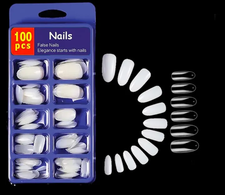 Nails%20100Pcs%20/%20Oval%20&%20Square%20Shape%20Natural%20&%20Transparent%20Color%20With%20Nail%20Glue,%20Artificial%20Fakee%20Nails.%20Fancy%20Fakee%20Nails%20For%20Girls,%20Beautiful%20Nails%20Falsee%20Nails,%20100pcs%20French%20Nails%20For%20Girls.%20-%20Image%204