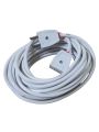 Flexible Extension Cable with 2-Pin Female Male Electric Plug and Socket HQ 40/76 Two Core Round Wire Cord for Multipurpose uses Extension Wire Extension Lead Extension Board. 