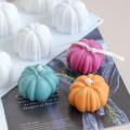 Mini Pumpkin Shape Candle Silicone Mold Plaster Mould Halloween Home Decoration Nicle. 