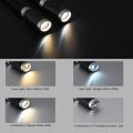 Rechargeable LED Night Light Flexible Reading Lamp, Hands Free Hug Light, 3000K- 6500K Neck Book Light, 4 LED Beads, 3 Lighting Modes, USB Cable Included. 