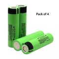 Pack of 4 - Lithium Ion Battery 3.7V 2400mAh - High Quality 18650 Battery Li ion Cell. 