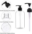 Pack of 3 - 500ml Empty Plastic Pump Bottles Transparent Bottle with Black Pump  Travel Size Lotion Pump Bottle for Oil / Hair Oil Empty Bottle Pump Refillable Bottle for Shampoo, Hand Wash, Lotion and Cosmetic Bottles etc.. 