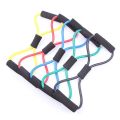 MIYAUP Fitness Exercise 8-line Tension Rope Dual Color Chest Expander Yoga Rubber Band. 