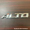 Pack of 1 Suzuki Alto Plastic Chrome Monogram Emblem Extra Shinne. 