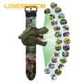 Loveseason Kids Watch Toy 24 Patterns Boys Girls Adorable Dinosaur Watch. 
