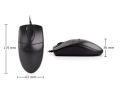 A4Tech OP-620D Wired Optical Mouse - 1000 DPI With Surprise Gift. 
