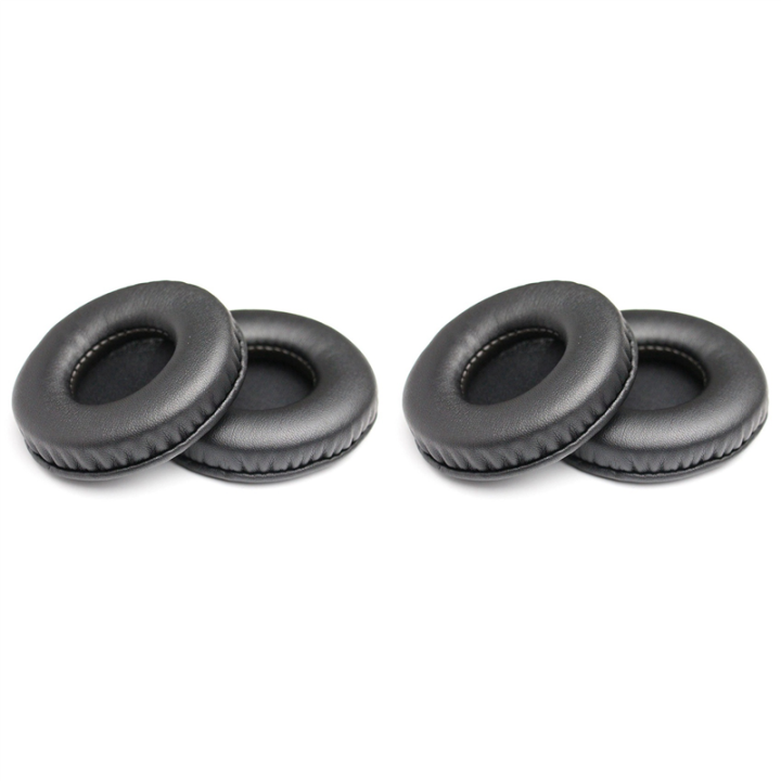 Replacement Earpads Leather Ear Cushions Spare Ear Pads Cushion Kit for -SJ3,SJ33,SJ5,SJ55,ES7, S500(2Pair Black)